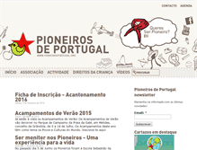 Tablet Screenshot of pioneirosportugal.org